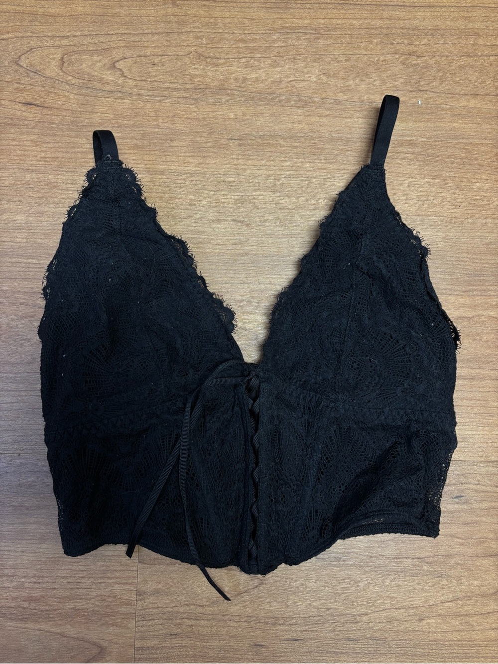 Black Lace Bralette Corset Top